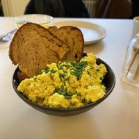 Scrambled tofu  at Plant Base in Berlin