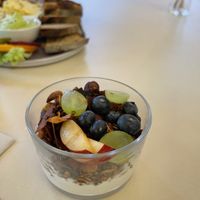 Yogurt and granola  at Plant Base in Berlin