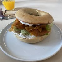 Salmon Bagel  at Plant Base in Berlin