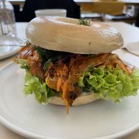 €6.90 Salmon Bagel   at Plant Base in Berlin