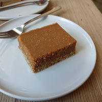 Salted caramel slice at Plant Base in Berlin