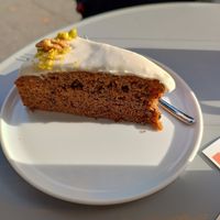 Carrot cake at Plant Base in Berlin