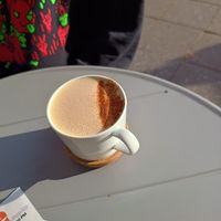 Pumpkin spice latte at Plant Base in Berlin