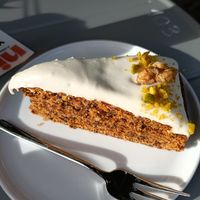Carrot cake at Plant Base in Berlin