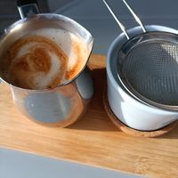 Dirty chai at Plant Base in Berlin