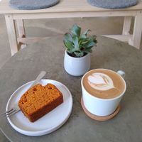 Mocha and orange bread! at Plant Base in Berlin