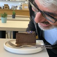 Chocolate cake.  Mmmmm at Plant Base in Berlin