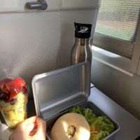 Carrot lox bagel to go at Plant Base in Berlin