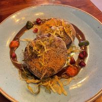 Spinach & potato Tikki   at Konkan in Dublin