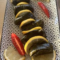 Stuffed vine leavess  at Navigator in Corfu