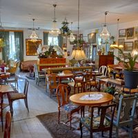 Interior at Klockargårdens Våffleri in Grodinge
