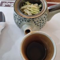Lemongrass tea at Ginger Restaurant in Kuwait City