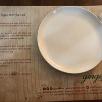 Table setting  at Ginger Restaurant in Kuwait City