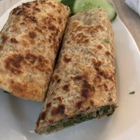 Shawarma Sandwich SAJ really delicious  at Ginger Restaurant in Kuwait City