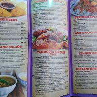 Menu at Chef India in Lawton