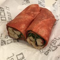 Vegan Fajita Wrap at YUL - Java U in Montreal