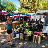 Baba with veggies  at Pazar Market in Split