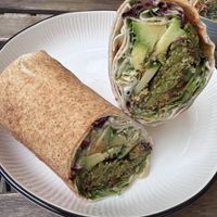 Avo falafel wrap  at iBO Falafel in Wroclaw