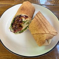 Seitan wrap at iBO Falafel in Wroclaw