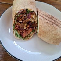 Seitan Wrap at iBO Falafel in Wroclaw