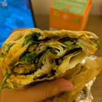 Soy curl wrap at iBO Falafel in Wroclaw