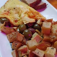 vegan omelette at Fig Tree Cafe - Pacific Beach in San Diego