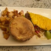 Italian plant-based omelet  at Fig Tree Cafe - Pacific Beach in San Diego