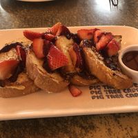 Amazing lemon strawberry French toast  at Fig Tree Cafe - Liberty Station in San Diego