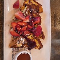 Vegan Lemon Strawberry French Toast at Fig Tree Cafe - Liberty Station in San Diego