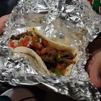 Curly taco at Vegos in Albuquerque