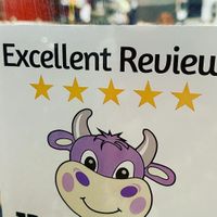 Happy Cow sticker   at Vegos in Albuquerque