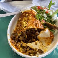 Smothered Breakfast Burrito  at Vegos in Albuquerque