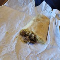 Cali burrito - yes those are fries! at Vegos in Albuquerque
