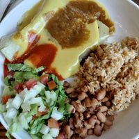Grilled tofu enchiladas #Veganuary at Vegos in Albuquerque