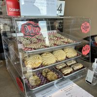 dessert case  at Vegos in Albuquerque