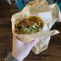 Vegan steak burrito at Vegos in Albuquerque