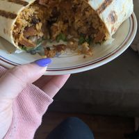 Vegan steak burrito  at Vegos in Albuquerque