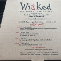 Wicked pizza  at Wicked in Mashpee
