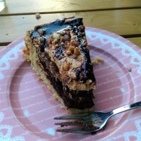 one of several cakes to choose from that day.  at Signor Verde in Cologne