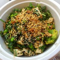Make your own poke bowl (all vegan) at Poke Bar in Honolulu