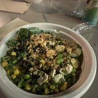 Tofu poke with ALL the fixings   at Poke Bar in Honolulu