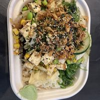 Tofu ‘poke’ bowl  at Poke Bar in Honolulu