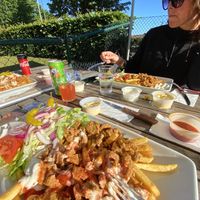 Vegan Gyros Tallrik (must try, you won’t regret it) at Pizzeria Algarve in Malmo