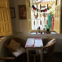   at Sparrow Cafe in Varanasi