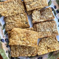 Fried tempeh  at Cafe Rifka in 