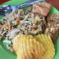 Fried rice with tofu and tempeh  at Cafe Rifka in 