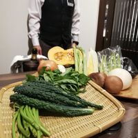 Choice of vegetables for teppanyaki at Yasaiya Teppanyaki Vegetables in Tokyo