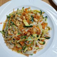 Rice noodles with veggies at Dobro Jutro Vietnam - Good morning Vietnam in Ljubljana