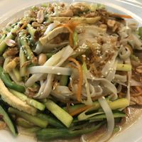 wide rice noodles with tofu and vegetables  at Dobro Jutro Vietnam - Good morning Vietnam in Ljubljana