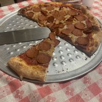 Very generous with the vegan pepperoni!   at Brick Oven Pizzeria in Omaha